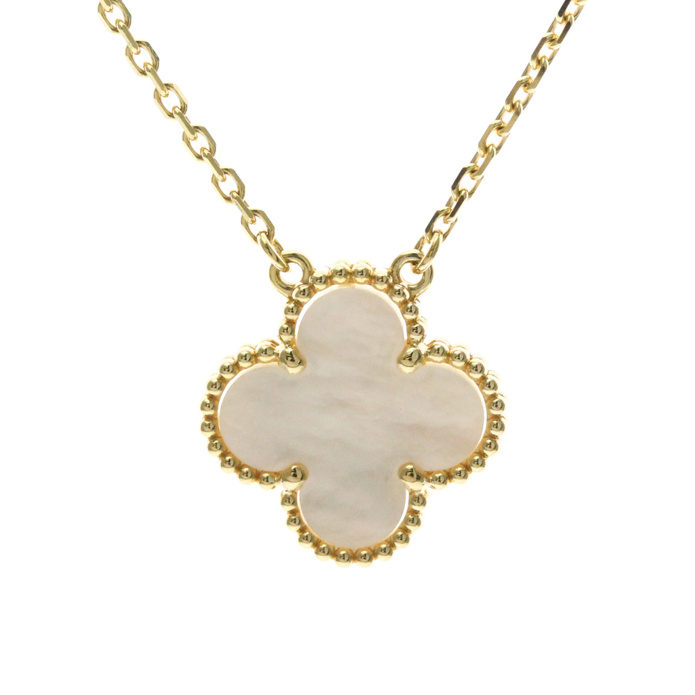 Van Cleef & Arpels Vintage Alhambra Necklace Yellow Gold (18K) Mother Of Pear...